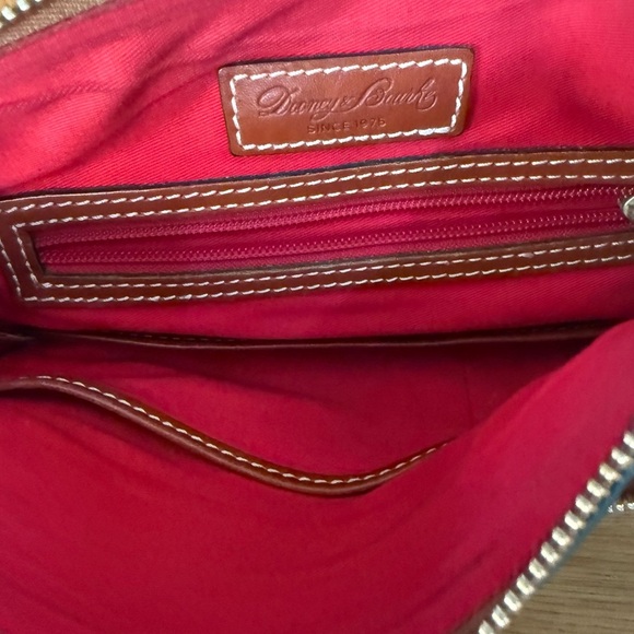 Dooney & Bourke Pebble Grain Small Tassel Crossbody – Green & Brown – $228 MSRP - Picture 8 of 9